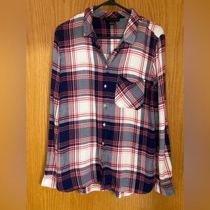 Sanctuary Navy and Red Plaid Shirt